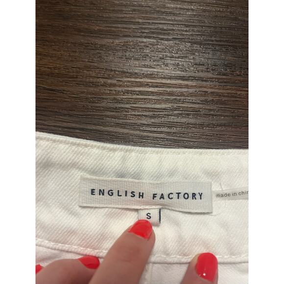 English Factor Women Short Shorts White Size Small - Picture 3 of 3